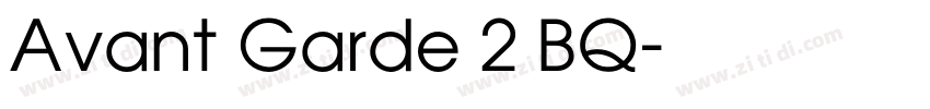 Avant Garde 2 BQ字体转换